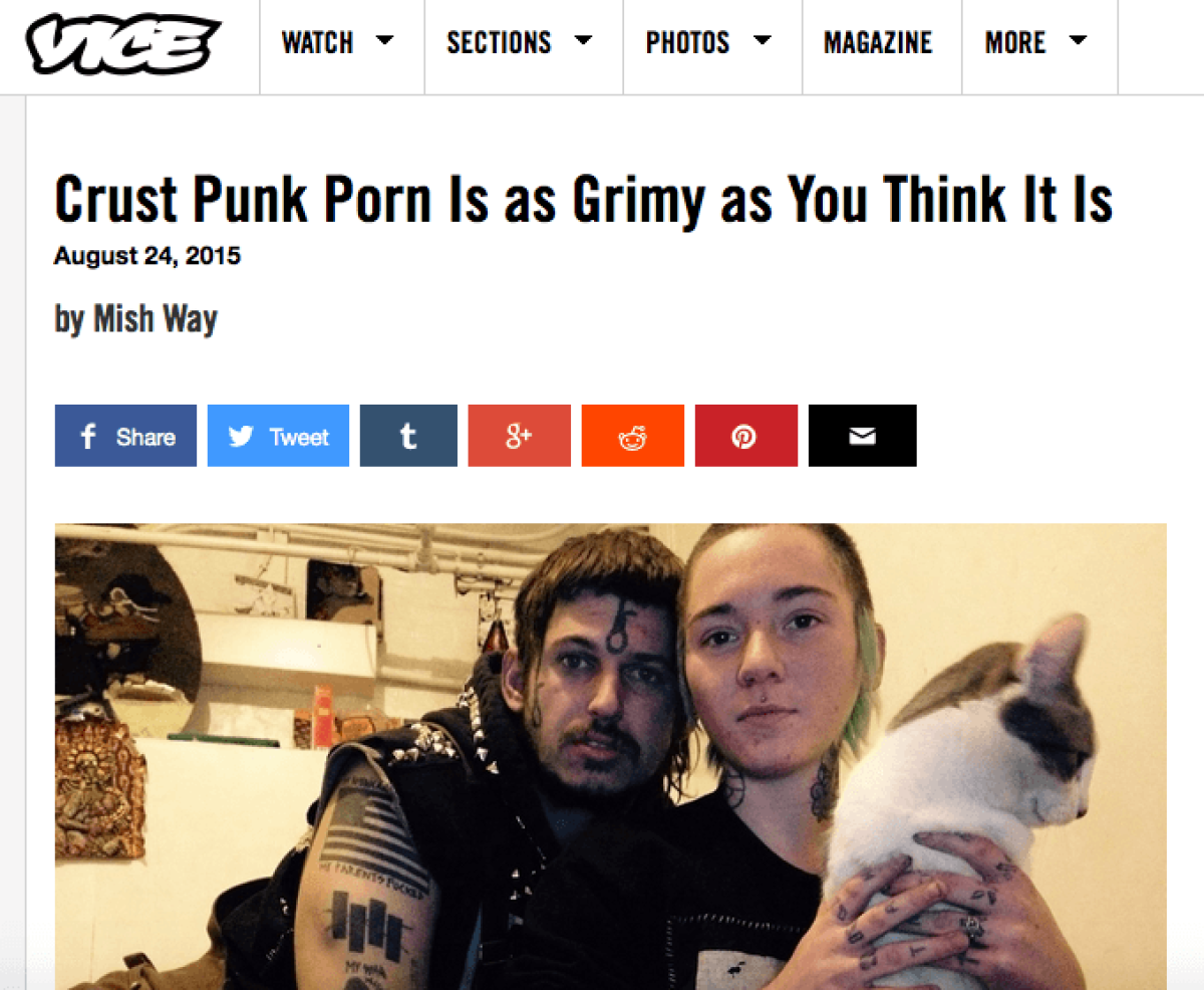 Triad City Beat | Vice features Guilford College grad for “crust punk porn”