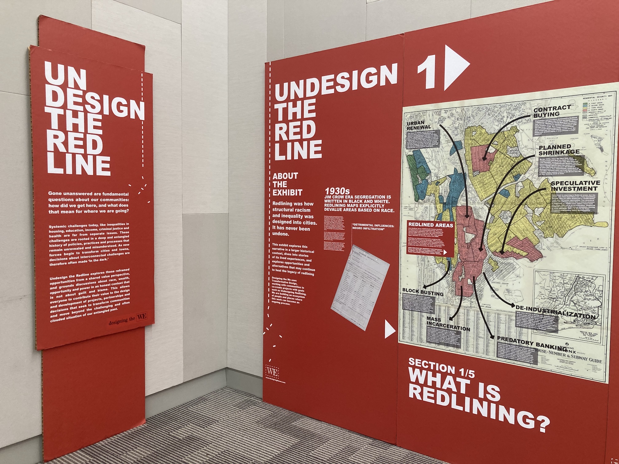 Triad City Beat Redlining exhibit at Forsyth County Library