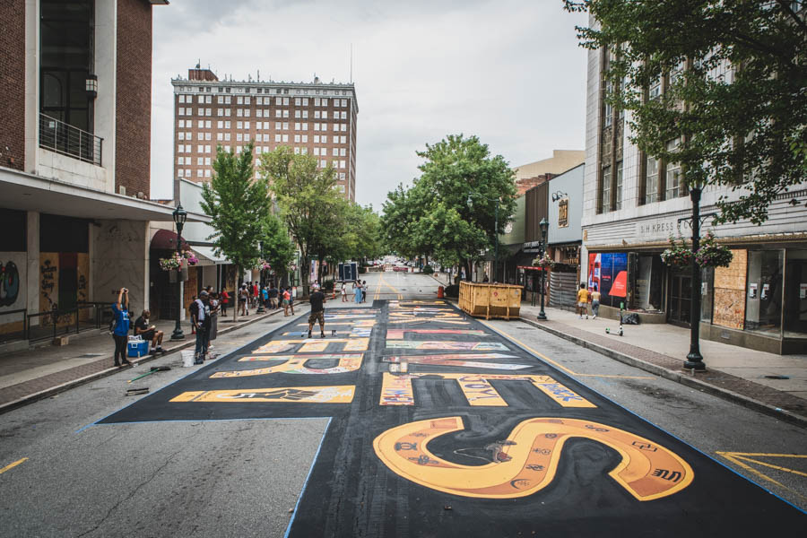 GALLERY Greensboro's BLM street mural The NC Triad's altweekly